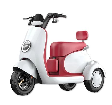 Three Wheel Electric Mini Scooter Tricycle with Roof for Adult Pink Max Black Green Silver Body Motor Acid Power Battery