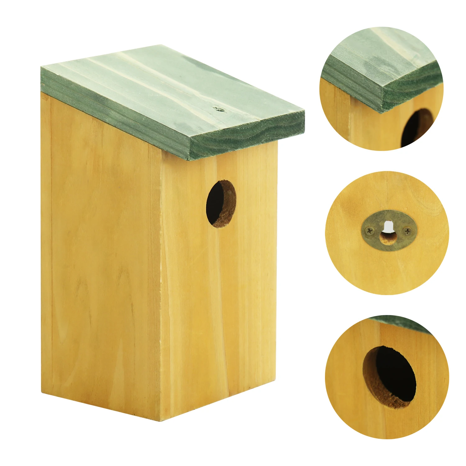 FSC&BSCI Wooden Bird House, Outdoor Bluebird House, Bird Houses for Outside Clearance, Swallow, Cardinals, Chickadee, and Wren