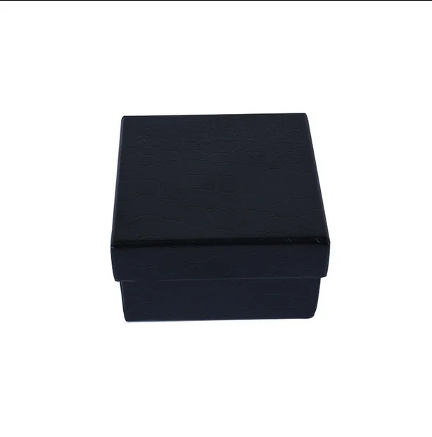 Custom matte black watch packaging box paper with pillow cardboard strap jewelry gift lid and base color boxes with brand name