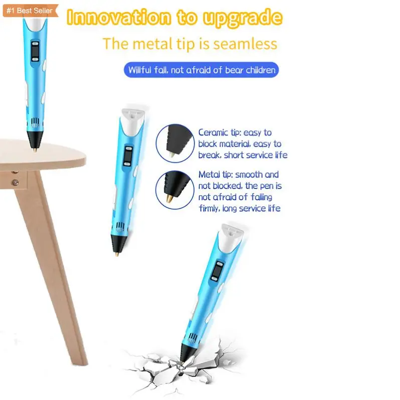 3 Doodling Druckspray 3D Printing Pen LED Display 3D Printing Service Stencil Phototype Modeling Design Smart 3D Printing Pen