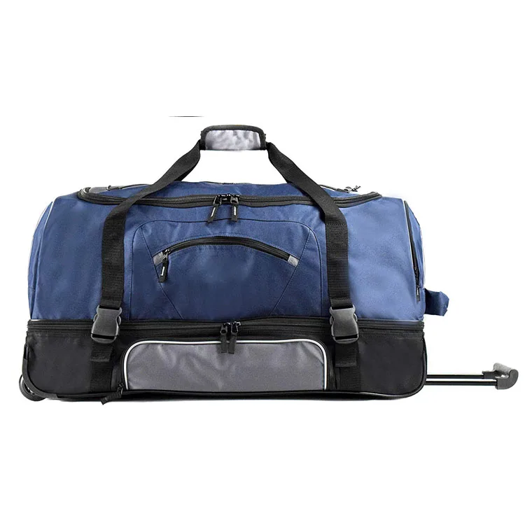 Collapsible Large Duffel Bag with Rollers for Camping Travel Gear Luggage Sport Gear Bag Travel Luggage Duffle Bag Rolling
