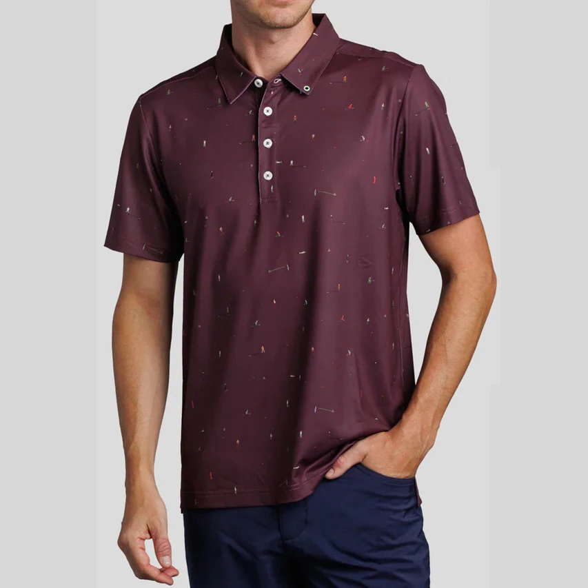 Мужская быстросохнущая рубашка для гольфа