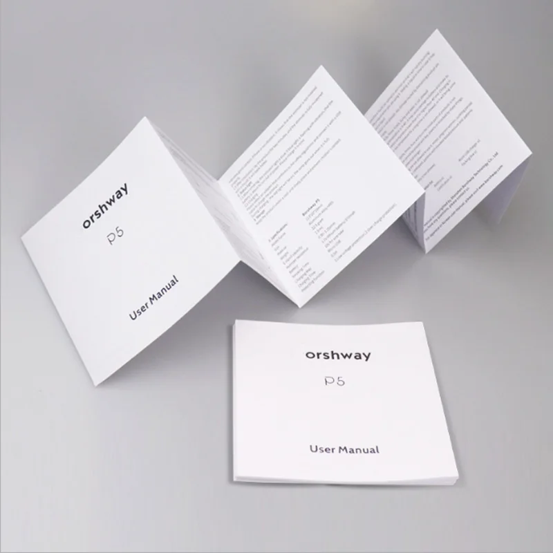 
Cheap custom Folded Leaflet /brochure folded product instruction user manual printing 