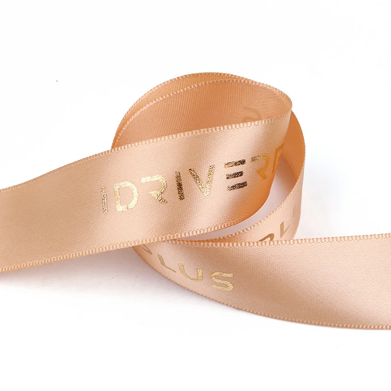 Wholesale Satin Ribbon Custom Orange Printed Bow Decoration Grosgrain Ribbon Bows For Christmas Tree Crafting Ribbon