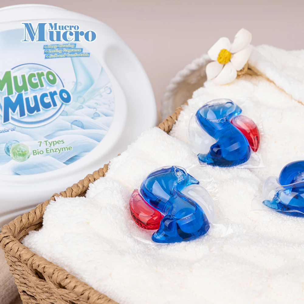 3 In 1 3d Color Protection Fragrance 10g*50 8x Deep Clean Odor Removing Bacteria And Mites Laundry Detergent Pods