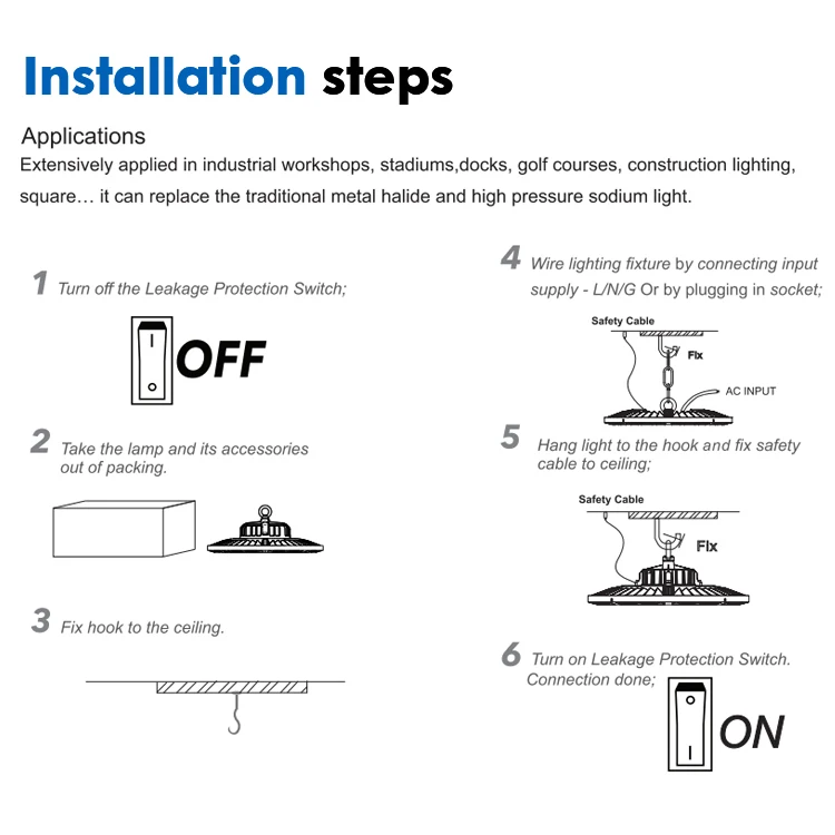Хорошая цена Взрывозащищенная промышленная лампа AC220-240V склада гаража светодиодное освещение высокий отсек