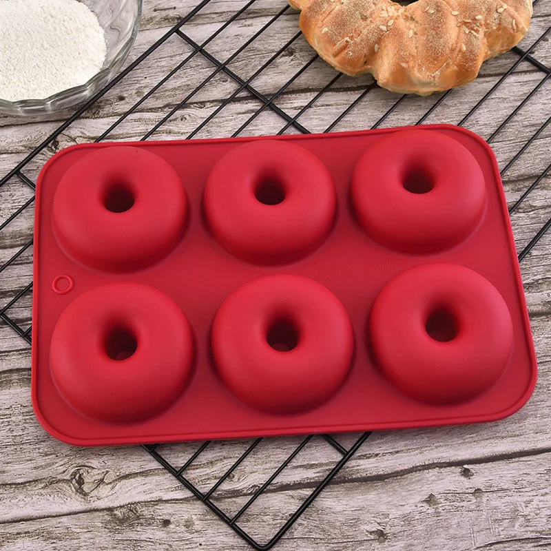 Silicone Donut Mold Baking Pan Non-Stick Baking Pastry Chocolate Cake Dessert DIY Decoration Muffins Silicone Cake Molds 3D