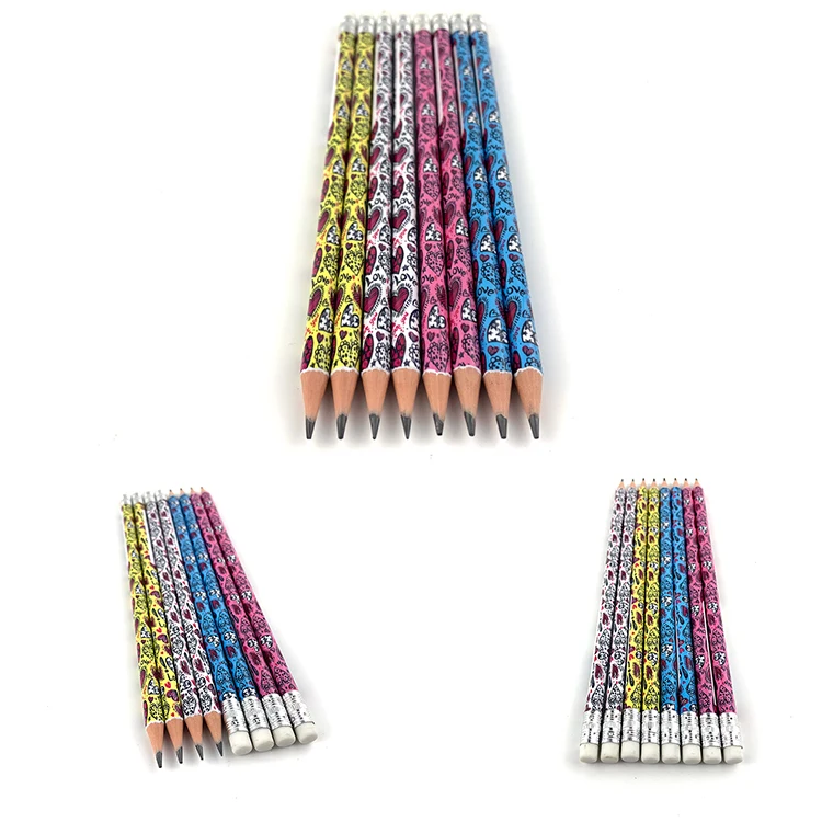 Hot Sale Popular Cartoon Design 7.5 Inch Plastic HB Lead Pencil