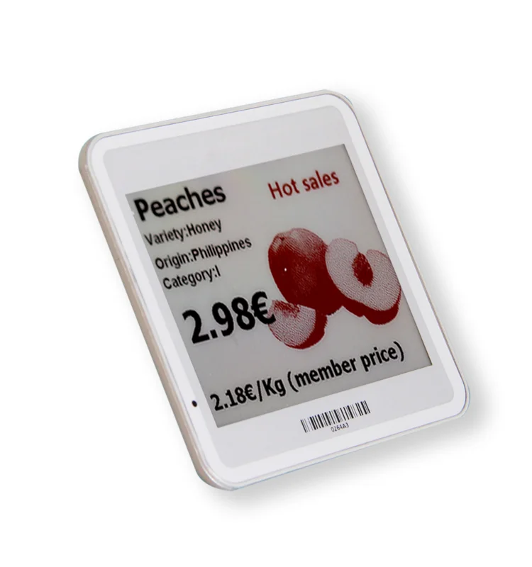 
Epaper Labels Red Color Security Colors E-Ink E Esl Price Tag 