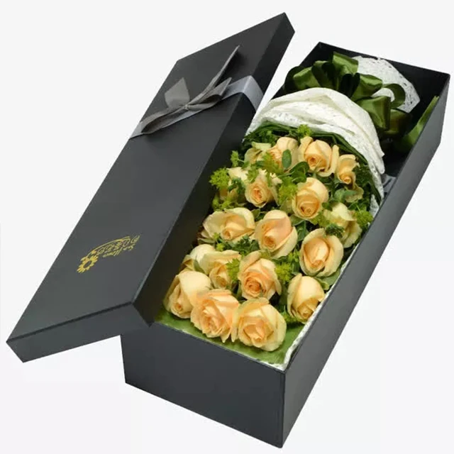 heart shape round wholesale acrylic luxury cylinder gift  foldable rose flower box packaging cardboard