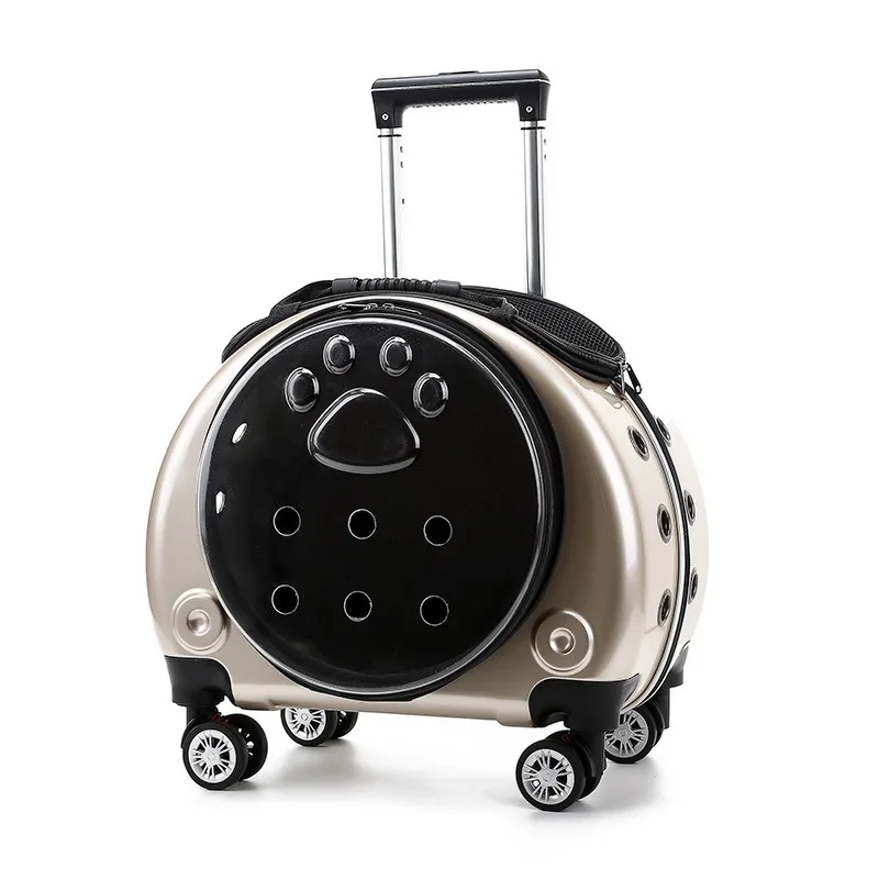 Joypet Wholesale Factory Price Large Space Pet Product Traveling Suitcase Puppy Dog Cat Bags Pet Carrier With Wheels