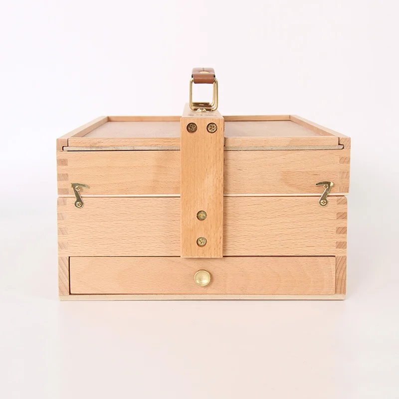 High Quality Artist Painting Tool Wooden Easel Box