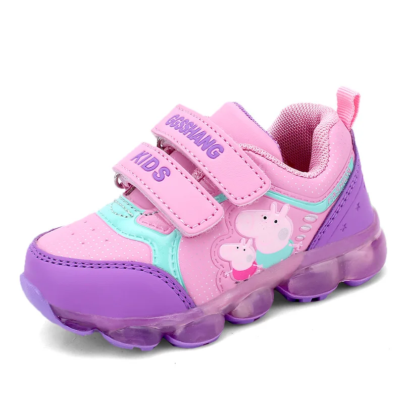 
Led luminous Cartoon Kids Shoes Children Luminous baby Sneakers skid sport Boy Girl Led Light kids Shoes 