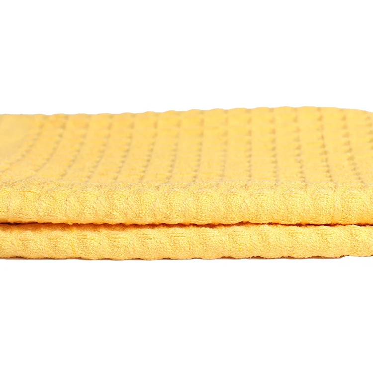 
2019 New Waffle Big Square Polyester Fabric Microfiber Towel 