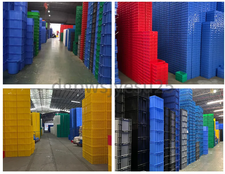 HDPE Plastic Palle Euro Pallet Single Faced Heavy Duty Solid Deck with Steel Reinforcement