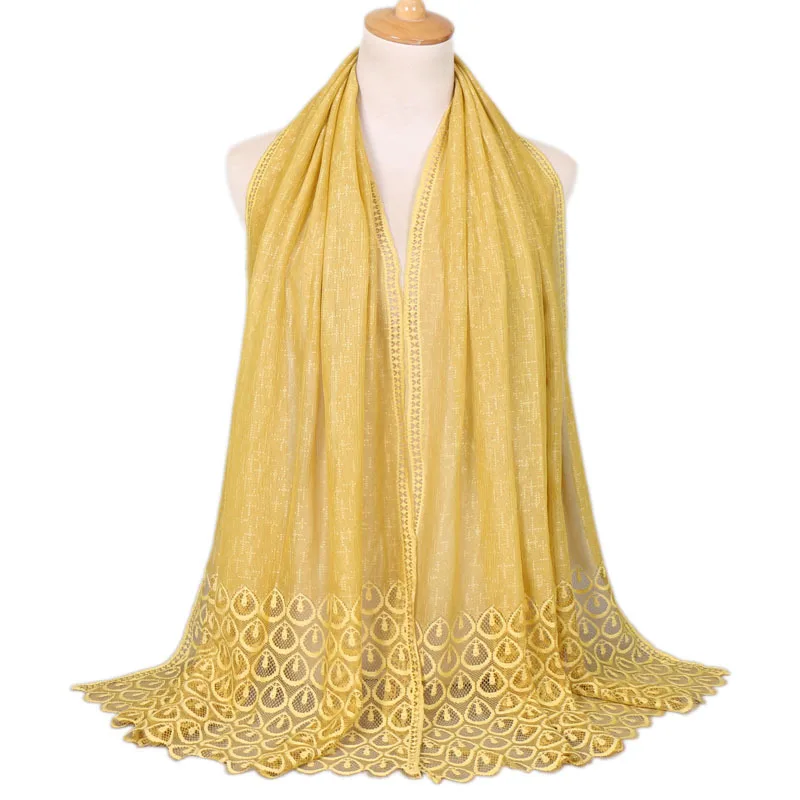 2019 New Spring Nylon Scarves For Women Shawls And Wraps Lady Pashmina Pure Long Cashmere Neck Head Scarf Hijabs Stoles Foulard