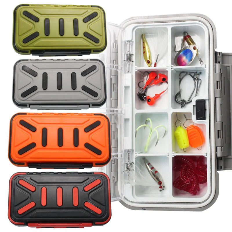 Bait Lure Hook Storage Fishing Accessories Plastic Storage Case Double Sided Fishing Tackle Box