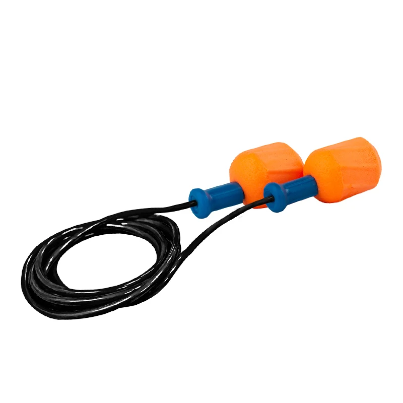ANSI Ce Certificated Mushroom Silicone Ear Plugs with Cord Hearing Protective Noise Reduction Earplugs Safety Feature