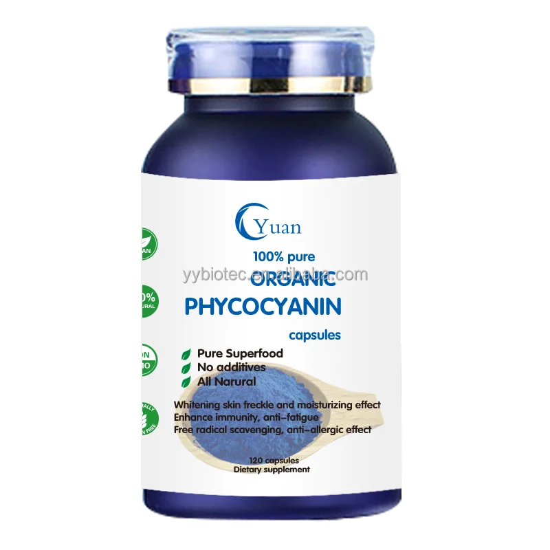 OEM/ODM E6 E18 E25 E40 healthcare supplements health and beauty Pure phycocyanin capsule