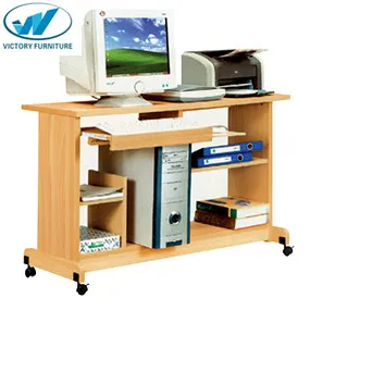 
Cheap price Modern design removable writing desk with wheels use on home and office computer desks 