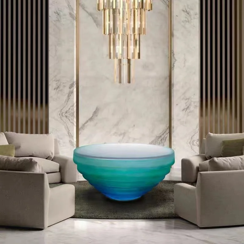 Simple  Personalized Artistic  Living Room epoxy table Side Resin  modern coffee table sets