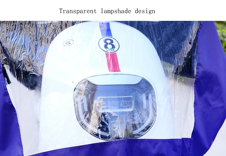 Extra Large Size Vehicle Poncho Foot Cover Outdoor Adult Thickened Oxford Cloth Motorcycle Raincoat for Cycling