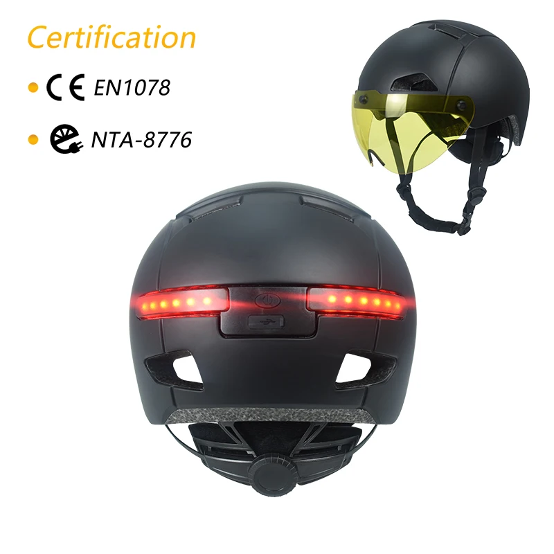 Сертифицированный безопасный велосипедный шлем с магнитным стеклом Nta-8776