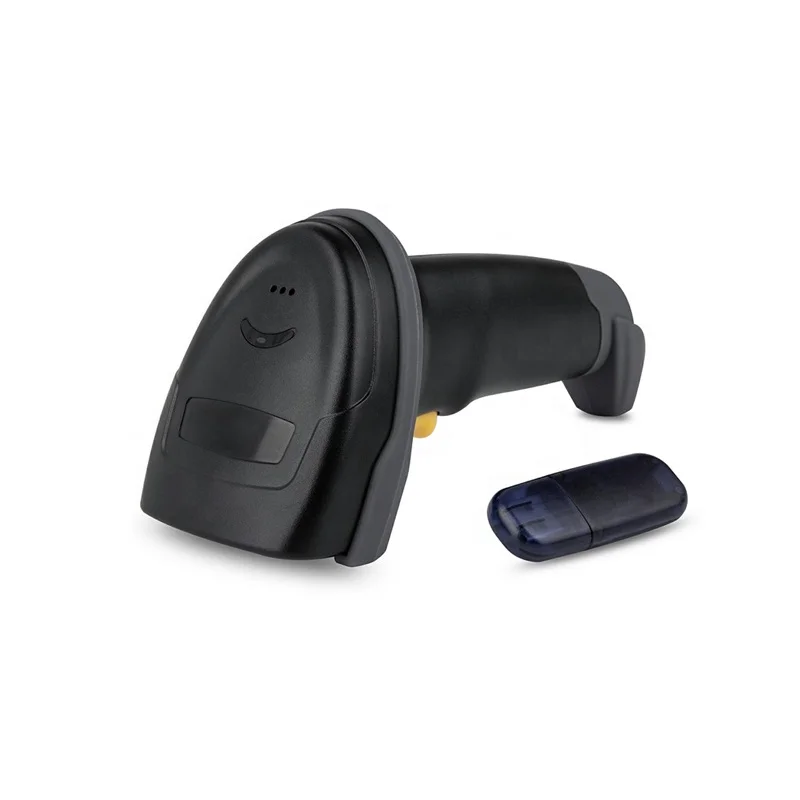 2.4GHz Wireless BT Handheld Portable Auto Sensing 1D 2D QR Inversed Datamatrix Barcode Scanner With Cradle