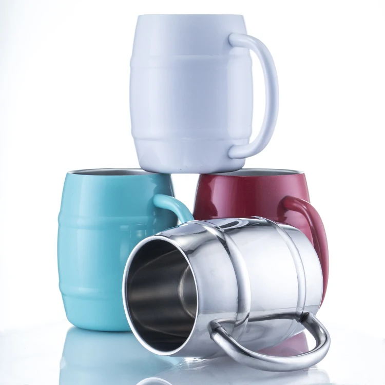 
24 oz 25 oz 26 vacuum double walled cold stainless steel beer mug cup 