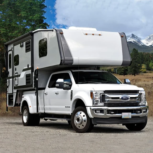 Ecocampor короткая кровать Cabover Bigfoot скользящая в грузовую коробку Кемпер С Душевой Кабиной 2 3 скользящие выдвижные