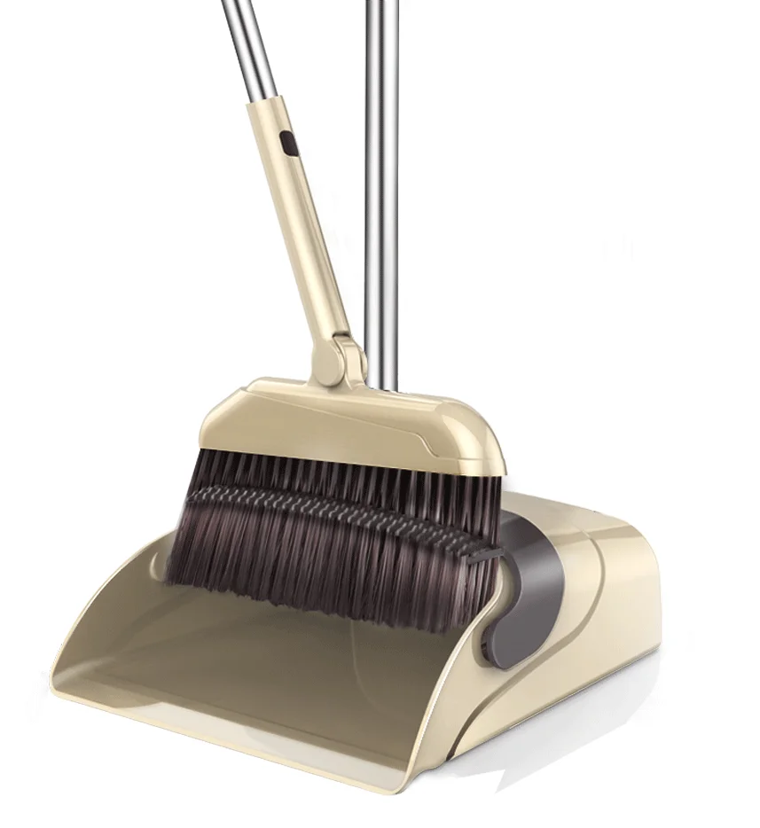 
Dustpan and Broom/Dustpan Cleans Broom Combo Long Handle for Home Kitchen Room 