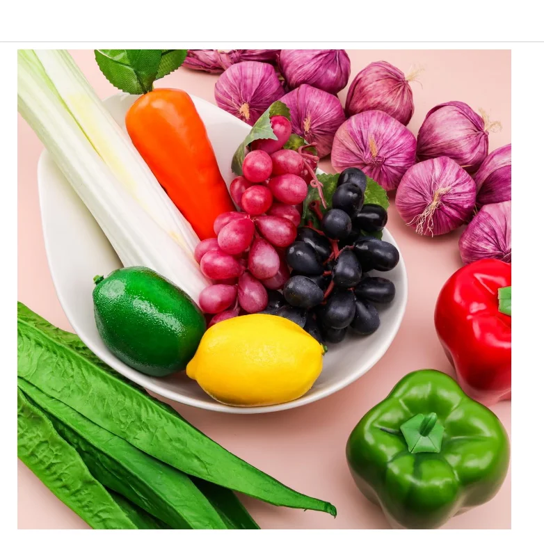 High quality artificial vegetable fruits for display and decoration
