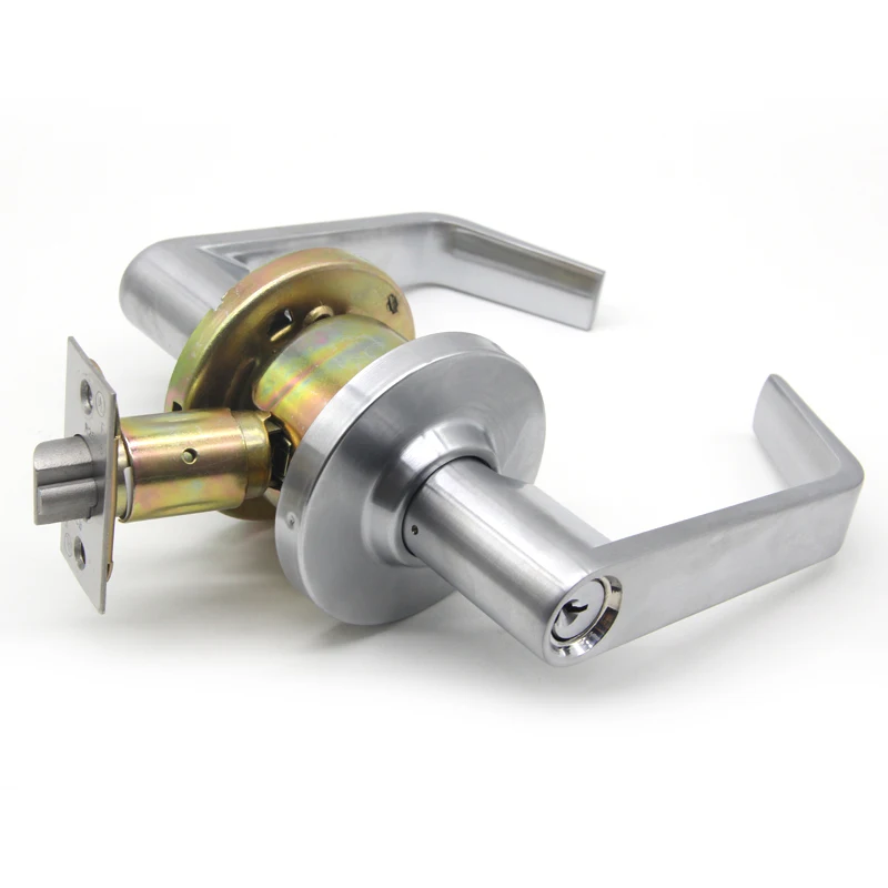 American High End stainless steel Privacy Commercial chapa para puerta Lever Set Grade 2 lever Door Handle Lock