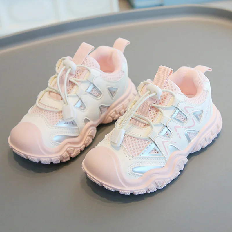 Spring and autumn children fashion comfortable breathable hiking shoes boys and girls simple light sports casual shoes