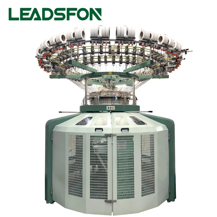  LEADSFON высокоскоростные Высококачественные Новые вязальные машины Leadsfon круговая бесщеточная