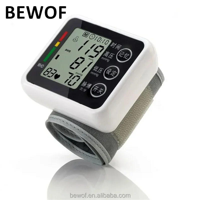 checking blood pressure wrist digital tensiometer battery-operated europe sphygmomanometer automatic electric tensiometer