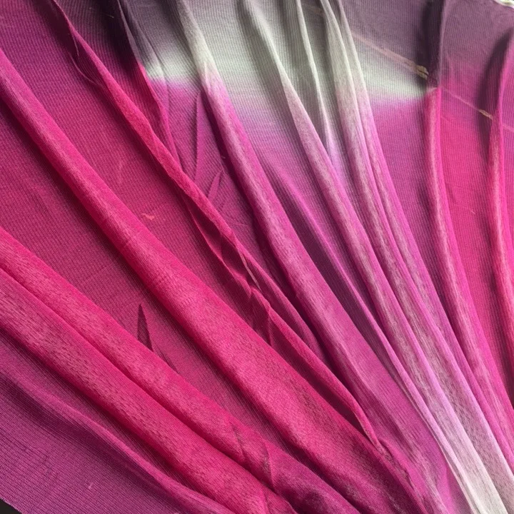 Digital Printed 50GSM 60 GSM 150CM Silk Tulle Silk Mesh Natural Silk Fabric For Wedding Dress Evening Dress and Hat Accessories