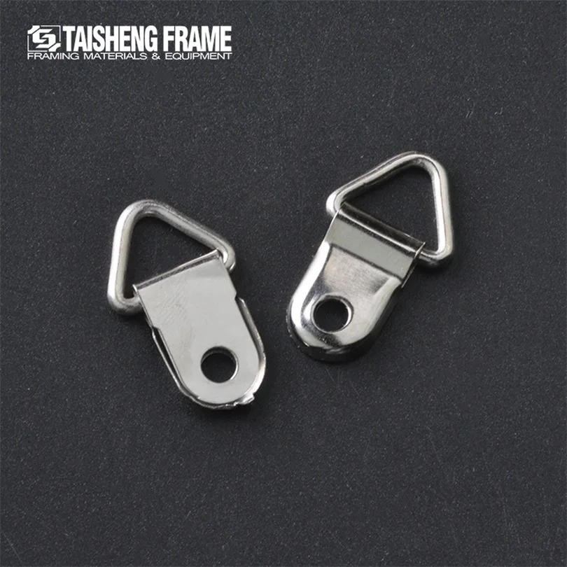 TS-K028 Triangle Ring Wire Picture Frame Hanging Hook with Screw Backboard Picture Hanger for Art Frames