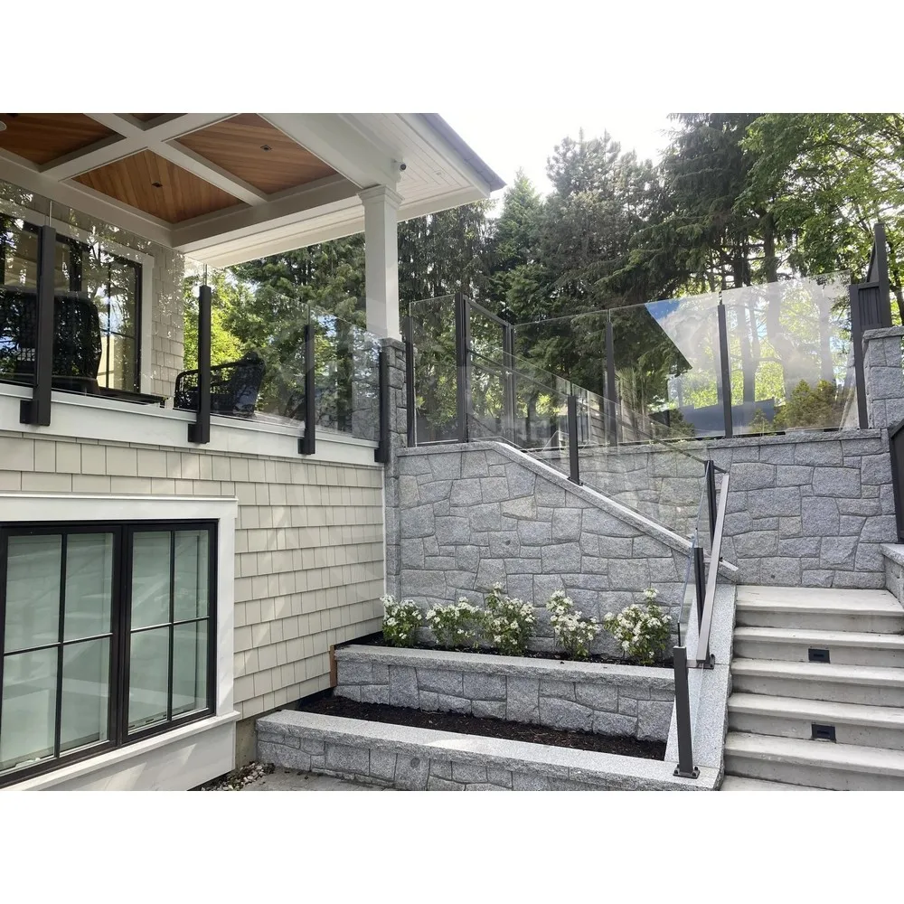 Staircase Railing Tempered Glass Balcony Glass Guardrail Banister