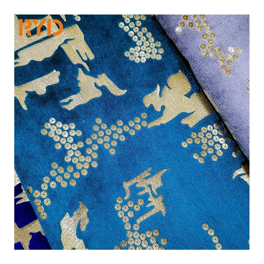 2022 Holland Velvet New Foil Polyester Knitting for Furniture and Upholstery Sofa Fabric