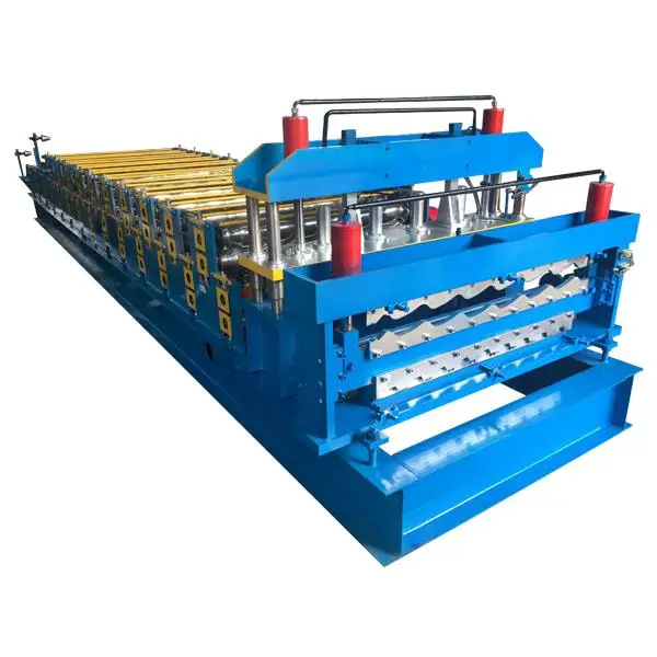 new type building material colored metal iron panel double layer roll forming machine equipment