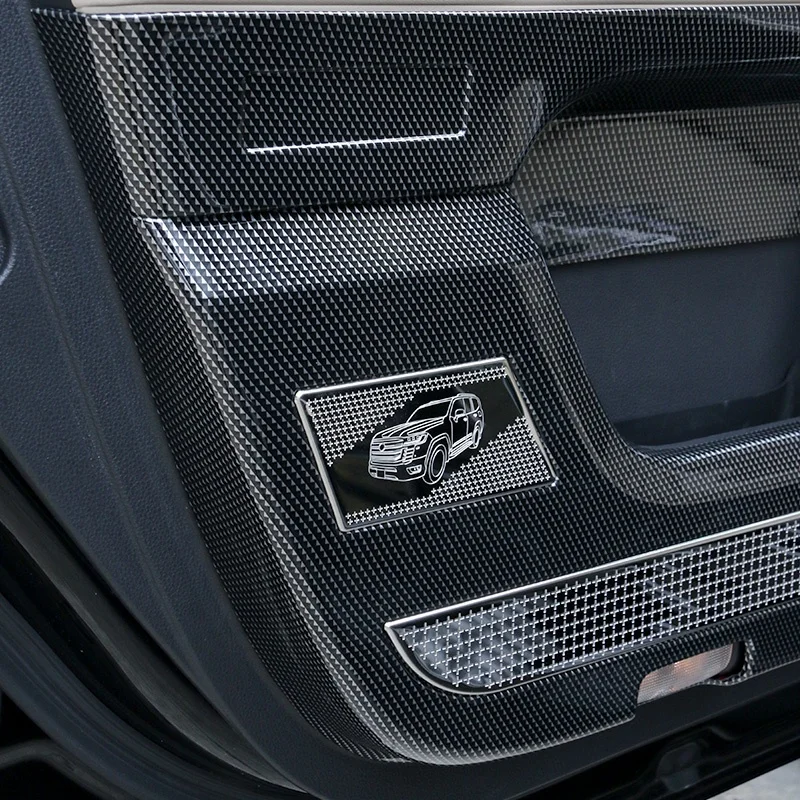 Car Inner Door Anti Kick Board Protective Cover for Land Cruiser LC300 Interior Accessories