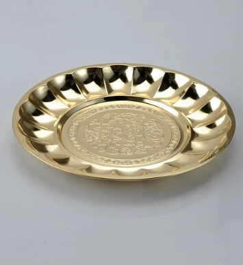 Factory Price Metal Tray Stainless Steel Round Dinner Plate Serving Dish Corten Steel Plate