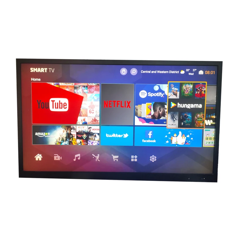 size 55 inch  outdoor tv screen with low power consumption