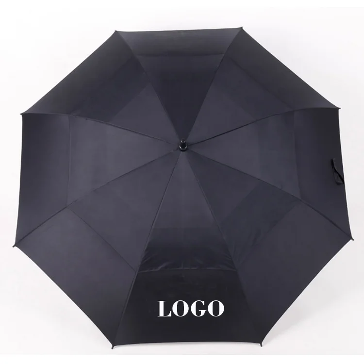Wholesale 54/62/68 Inch Automatic Open Extra Large Oversize Double Canopy Vented Windproof Waterproof Golf Umbrellas