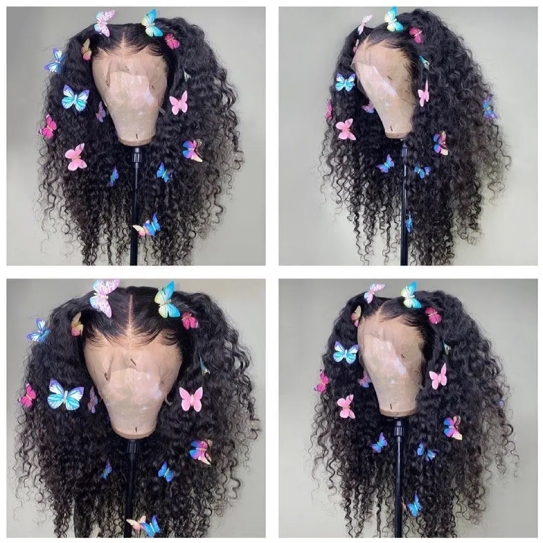 XBL Hair New Arrival Deep Wave Human Hair Virgin Brazilian Full Lace Wig With Baby Hair