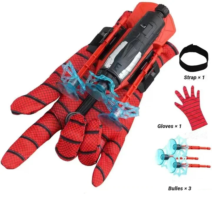 Wholesale spider man web launcher spider man web shooter toy real with rope Spider Man Web Shooter Toy