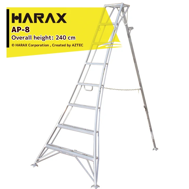 Safety rope hooks firmly price aluminum step ladder made in Japan