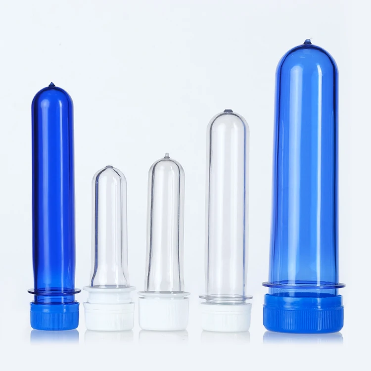 Bpa Free 28Mm 30Mm Mouth 14G 18G 45G Clear Blue Color Bottle Preforms For Csd Bottle