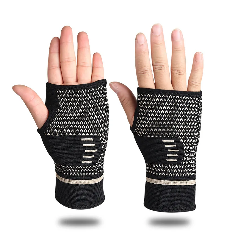 A Set Professional Cooper Infused Custom Sport Compression Knee Brace Palm Support Ankle Brace Ankle Sleeve